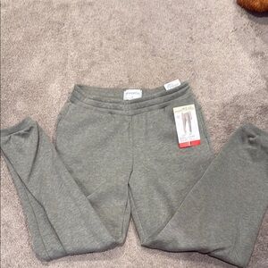 Mondetta Gray Sweatpants Cotton-Blend Elastic Waistband